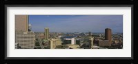 High angle view of skyscrapers in a city, Baltimore, Maryland, USA Fine Art Print