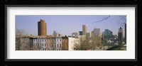 High angle view of buildings in a city, Inner Harbor, Baltimore, Maryland, USA Fine Art Print