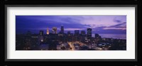 High angle view of buildings in a city, Cleveland, Ohio, USA Fine Art Print