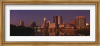 Buildings at the waterfront, Columbus, Ohio, USA Fine Art Print