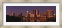 Buildings at the waterfront, Columbus, Ohio, USA Fine Art Print