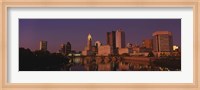 Buildings at the waterfront, Columbus, Ohio, USA Fine Art Print