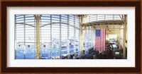 Interior of an airport, Ronald Reagan Washington National Airport, Washington DC, USA Fine Art Print