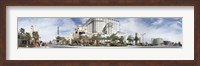 Clouds over buildings in a city, Digital Composite of the Las Vegas Strip, Las Vegas, Nevada, USA Fine Art Print