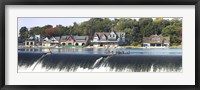 Boathouse Row at the waterfront, Schuylkill River, Philadelphia, Pennsylvania Fine Art Print