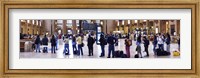 People waiting in a railroad station, 30th Street Station, Schuylkill River, Philadelphia, Pennsylvania, USA Fine Art Print