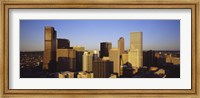 Sun reflecting off skyscrapers in Denver, Colorado, USA Fine Art Print