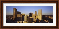 Sun reflecting off skyscrapers in Denver, Colorado, USA Fine Art Print