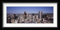 Aerial view of Skyscrapers in Denver, Colorado, USA Fine Art Print