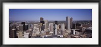 Aerial view of Skyscrapers in Denver, Colorado, USA Fine Art Print