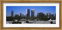 Buildings and skyscrapers in a city, Century City, City of Los Angeles, California, USA Fine Art Print