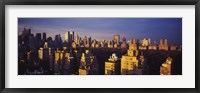 High angle view of a cityscape, Central Park, Manhattan, New York City, New York State Fine Art Print