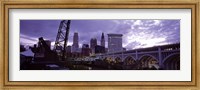 Cleveland, Ohio Bridge and River Fine Art Print