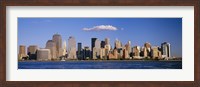 New York City Waterfront with Blue Sky Fine Art Print