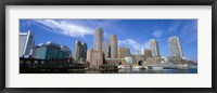 Skyscrapers at the waterfront, Boston, Massachusetts Fine Art Print