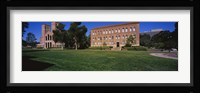 Lawn in front of a Royce Hall and Haines Hall, University of California, City of Los Angeles, California, USA Fine Art Print
