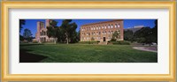 Lawn in front of a Royce Hall and Haines Hall, University of California, City of Los Angeles, California, USA Fine Art Print