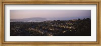 High angle view of buildings in a city, Mission Bay, La Jolla, Pacific Beach, San Diego, California, USA Fine Art Print