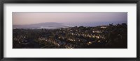 High angle view of buildings in a city, Mission Bay, La Jolla, Pacific Beach, San Diego, California, USA Fine Art Print