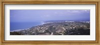 High angle view of buildings on a hill, La Jolla, Pacific Ocean, San Diego, California, USA Fine Art Print