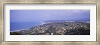 High angle view of buildings on a hill, La Jolla, Pacific Ocean, San Diego, California, USA Fine Art Print