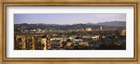 High angle view of buildings in a city, Hollywood, City of Los Angeles, California, USA Fine Art Print