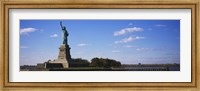 Statue viewed through a ferry, Statue of Liberty, Liberty State Park, Liberty Island, New York City, New York State, USA Fine Art Print