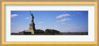 Statue viewed through a ferry, Statue of Liberty, Liberty State Park, Liberty Island, New York City, New York State, USA Fine Art Print