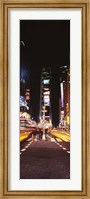 Pedestrians waiting for crossing road, Times Square, Manhattan, New York City, New York State, USA Fine Art Print
