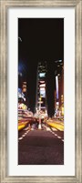 Pedestrians waiting for crossing road, Times Square, Manhattan, New York City, New York State, USA Fine Art Print