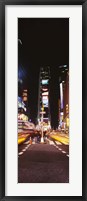 Pedestrians waiting for crossing road, Times Square, Manhattan, New York City, New York State, USA Fine Art Print