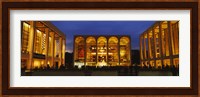 Entertainment building lit up at night, Lincoln Center, Manhattan, New York City, New York State, USA Fine Art Print
