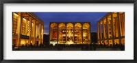 Entertainment building lit up at night, Lincoln Center, Manhattan, New York City, New York State, USA Fine Art Print