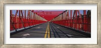 Arrow signs on a bridge, Williamsburg Bridge, New York City, New York State, USA Fine Art Print