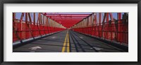 Arrow signs on a bridge, Williamsburg Bridge, New York City, New York State, USA Fine Art Print