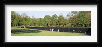 Tourists standing in front of a monument, Vietnam Veterans Memorial, Washington DC, USA Fine Art Print