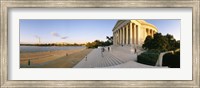 Monument at the riverside, Jefferson Memorial, Potomac River, Washington DC, USA Fine Art Print