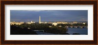 High angle view of a monument, Washington Monument, Potomac River, Washington DC, USA Fine Art Print