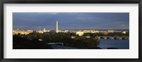 High angle view of a monument, Washington Monument, Potomac River, Washington DC, USA Fine Art Print