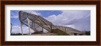 Pedestrian bridge over a river, Snake Bridge, Tucson, Arizona, USA Fine Art Print