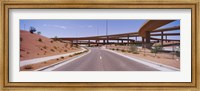 Road passing through a landscape, Phoenix, Arizona, USA Fine Art Print