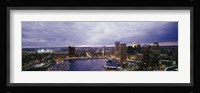 Baltimore with Cloudy Sky at Dusk Fine Art Print