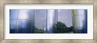 Columns of a building, Downtown District, Houston, Texas, USA Fine Art Print