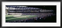 Baseball players playing baseball in a stadium, Safeco Field, Seattle, King County, Washington State, USA Fine Art Print