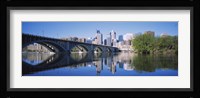 Arch bridge across a river, Minneapolis, Hennepin County, Minnesota, USA Fine Art Print