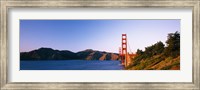 Distant View of Golden Gate Bridge, San Francisco, California, USA Fine Art Print