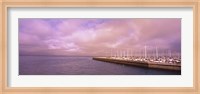 Yachts moored at a harbor, San Francisco Bay, San Francisco, California, USA Fine Art Print