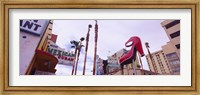 Low angle view of a sculpture of a high heel, Fremont Street, Las Vegas, Clark County, Nevada, USA Fine Art Print
