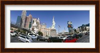 New York New York Hotel, MGM Casino, Excalibur Hotel and Casino, The Strip, Las Vegas, Clark County, Nevada, USA Fine Art Print