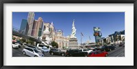 New York New York Hotel, MGM Casino, Excalibur Hotel and Casino, The Strip, Las Vegas, Clark County, Nevada, USA Fine Art Print